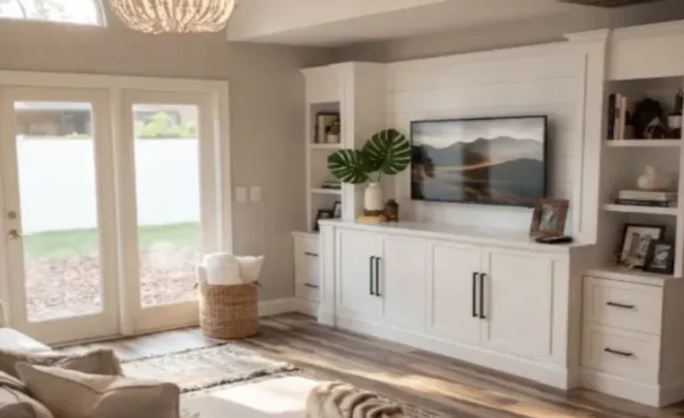 How a Custom TV Wall Cabinet Improves Storage and Design